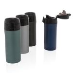 Thermal mugs with easy-open anti-drip system, 300 ml black colour