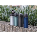 Thermal mugs with easy-open anti-drip system, 300 ml black colour