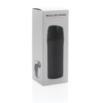 Thermal mugs with easy-open anti-drip system, 300 ml black colour