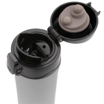 Thermal mugs with easy-open anti-drip system, 300 ml dark grey colour