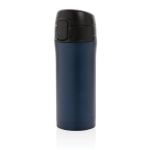 Thermal mugs with easy-open anti-drip system, 300 ml dark blue colour