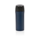 Thermal mugs with easy-open anti-drip system, 300 ml dark blue colour
