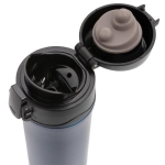 Thermal mugs with easy-open anti-drip system, 300 ml dark blue colour