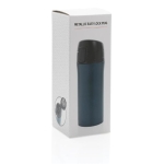 Thermal mugs with easy-open anti-drip system, 300 ml dark blue colour