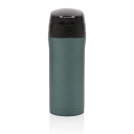 Thermal mugs with easy-open anti-drip system, 300 ml dark green colour