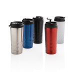 Geometric thermal mug with insulated function, 300 ml blue colour