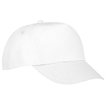 Cool cotton kids’ cap, 175 g/m² white colour side view