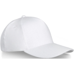 Cotton cap with buckle, 260 g/m² white colour side view