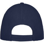 Cotton cap with mesh, 260 g/m² navy-blue colour second rear view