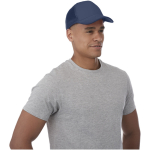 Trucker-style polyester cap with mesh, 100 g/m² navy-blue colour lifestyle image 2