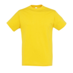 Unisex t-shirt from 100% cotton, 150 g/m2, SOL'S Regent gold colour