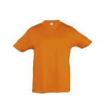 Children's cotton t-shirt, 150 g/m2, SOL'S Regent Kids orange colour