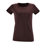 Cotton t-shirt for women, 150 g/m2, SOL'S Regent Fit burgundy colour