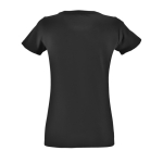 Cotton t-shirt for women, 150 g/m2, SOL'S Regent Fit black colour rear view