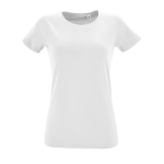 Cotton t-shirt for women, 150 g/m2, SOL'S Regent Fit white colour ninth view