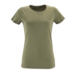 Cotton t-shirt for women, 150 g/m2, SOL'S Regent Fit khaki colour