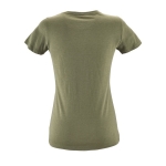 Cotton t-shirt for women, 150 g/m2, SOL'S Regent Fit khaki colour rear view