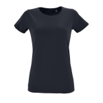 Cotton t-shirt for women, 150 g/m2, SOL'S Regent Fit navy-blue colour