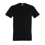 Unisex T-shirt made of 100% cotton, 190 g/m2, SOL'S Imperial black colour third view