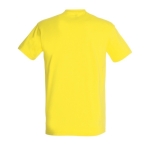 Unisex T-shirt made of 100% cotton, 190 g/m2, SOL'S Imperial yellow colour rear view