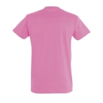 Unisex T-shirt made of 100% cotton, 190 g/m2, SOL'S Imperial pink colour rear view
