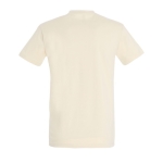 Unisex T-shirt made of 100% cotton, 190 g/m2, SOL'S Imperial beige colour rear view
