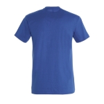 Unisex T-shirt made of 100% cotton, 190 g/m2, SOL'S Imperial royal blue colour rear view