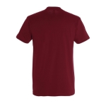 Unisex T-shirt made of 100% cotton, 190 g/m2, SOL'S Imperial mahogany colour rear view