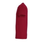 Unisex T-shirt made of 100% cotton, 190 g/m2, SOL'S Imperial dark red colour side view