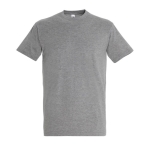 Unisex T-shirt made of 100% cotton, 190 g/m2, SOL'S Imperial marbled grey colour