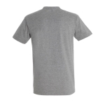 Unisex T-shirt made of 100% cotton, 190 g/m2, SOL'S Imperial marbled grey colour rear view