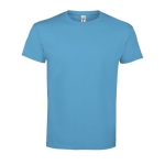 Unisex T-shirt made of 100% cotton, 190 g/m2, SOL'S Imperial cyan blue colour