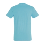 Unisex T-shirt made of 100% cotton, 190 g/m2, SOL'S Imperial light blue colour rear view