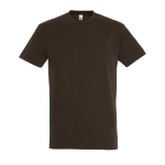 Unisex T-shirt made of 100% cotton, 190 g/m2, SOL'S Imperial dark brown colour ninth view