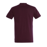 Unisex T-shirt made of 100% cotton, 190 g/m2, SOL'S Imperial garnet colour rear view