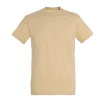 Unisex T-shirt made of 100% cotton, 190 g/m2, SOL'S Imperial light brown colour second view