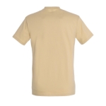 Unisex T-shirt made of 100% cotton, 190 g/m2, SOL'S Imperial light brown colour rear view
