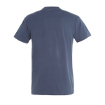 Unisex T-shirt made of 100% cotton, 190 g/m2, SOL'S Imperial denim blue colour rear view
