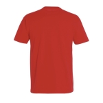 Unisex T-shirt made of 100% cotton, 190 g/m2, SOL'S Imperial desatured red colour rear view