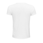 Unisex t-shirt from 100% organic cotton, 140 g/m2, SOL'S Epic white colour rear view