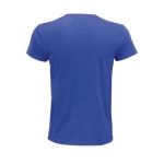 Unisex t-shirt from 100% organic cotton, 140 g/m2, SOL'S Epic royal blue colour rear view