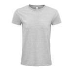 Unisex t-shirt from 100% organic cotton, 140 g/m2, SOL'S Epic marbled grey colour
