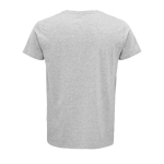 T-shirt from organic cotton, 150 g/m2, SOL'S Crusader marbled grey colour rear view