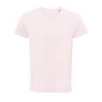 T-shirt from organic cotton, 150 g/m2, SOL'S Crusader pastel pink colour