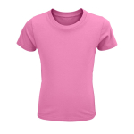 Children's t-shirt from 100% cotton, 150 g/m2, SOL'S Crusader pink colour