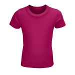 Children's t-shirt from 100% cotton, 150 g/m2, SOL'S Crusader fuchsia colour