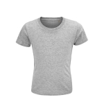 Children's t-shirt from 100% cotton, 150 g/m2, SOL'S Crusader marbled grey colour