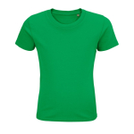 Children's t-shirt from 100% cotton, 175 g/m2, SOL'S Pioneer green colour eighth view