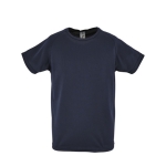 Boys' polyester sports t-shirt, 140 g/m2, SOL'S Sporty navy-blue colour