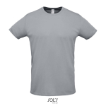 Sports t-shirt from polyester, 130 g/m2, SOL'S Sporty grey colour eighth view